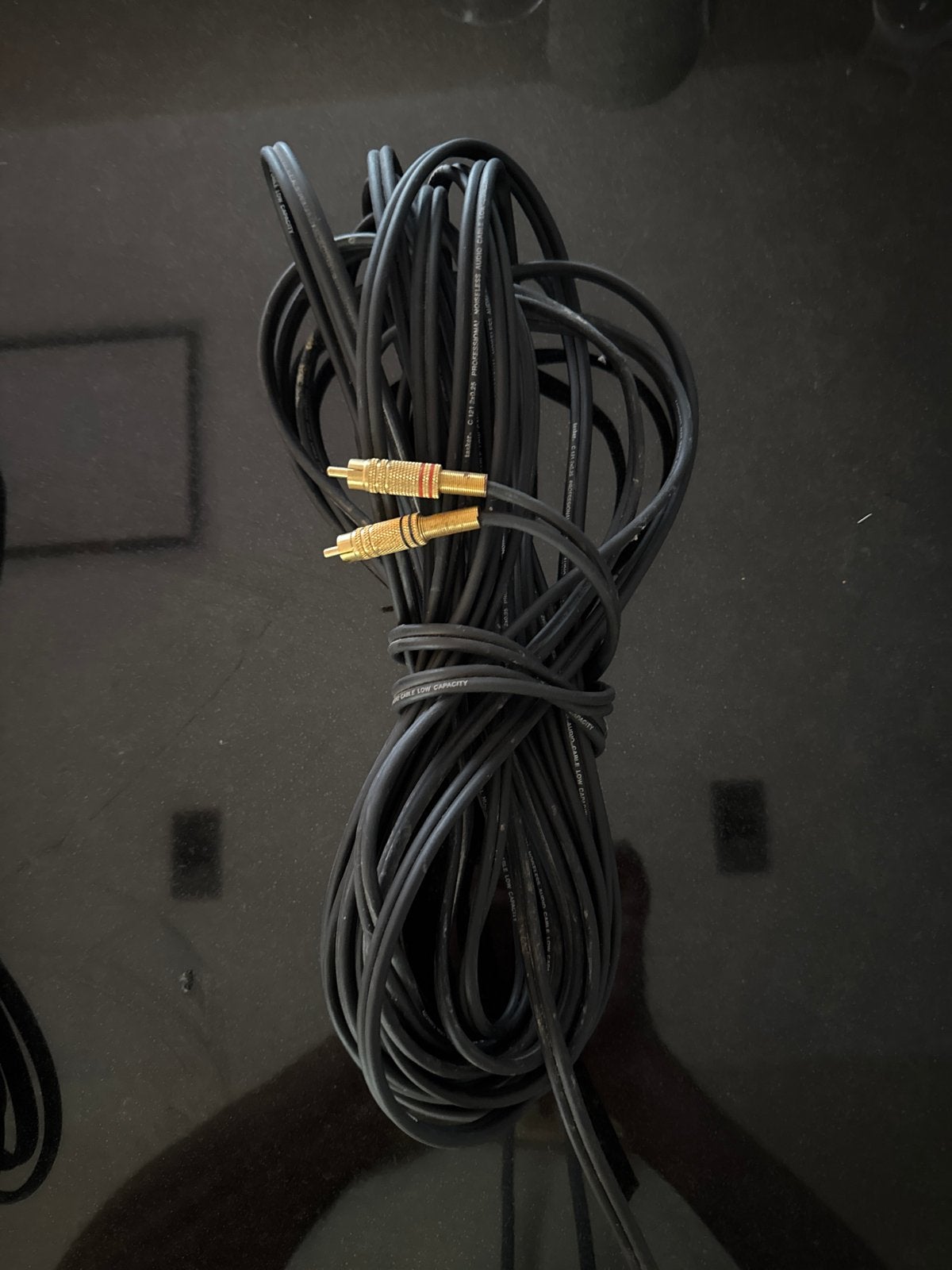 Lange interlink kabel met RCA connectoren, Ophalen of Verzenden, Gebruikt, 10 meter of meer, Interlink-kabel