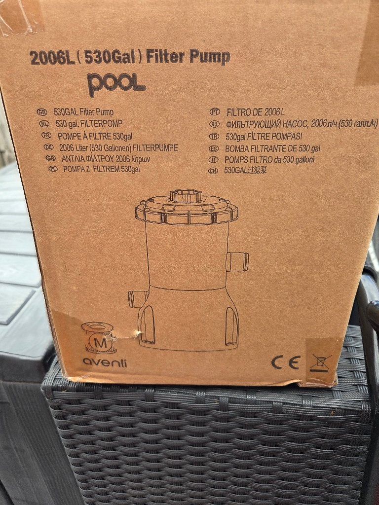 Avenli 2006L/530gal filter pomp, Ophalen, Nieuw
