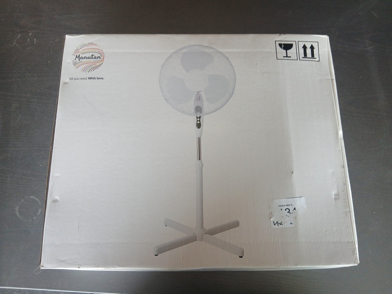 3 Nieuwe Manutan Statiefventilatoren 40 cm - 25 euro p/st, Witgoed en Apparatuur, Ventilatoren, Ophalen