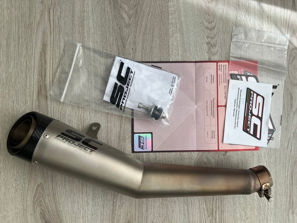 SC Project S1 uitlaat - Street triple 675 (2013 - 2016), Ophalen of Verzenden, Gebruikt