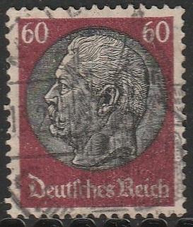 Rijk 1933 493 Hindenburg 60p, Gest, Postzegels en Munten, Postzegels | Europa | Duitsland, Ophalen of Verzenden, Overige periodes