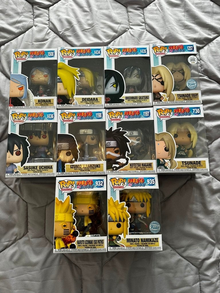 Naruto funkos + 1x World of Warcraft, Ophalen, Zo goed als nieuw