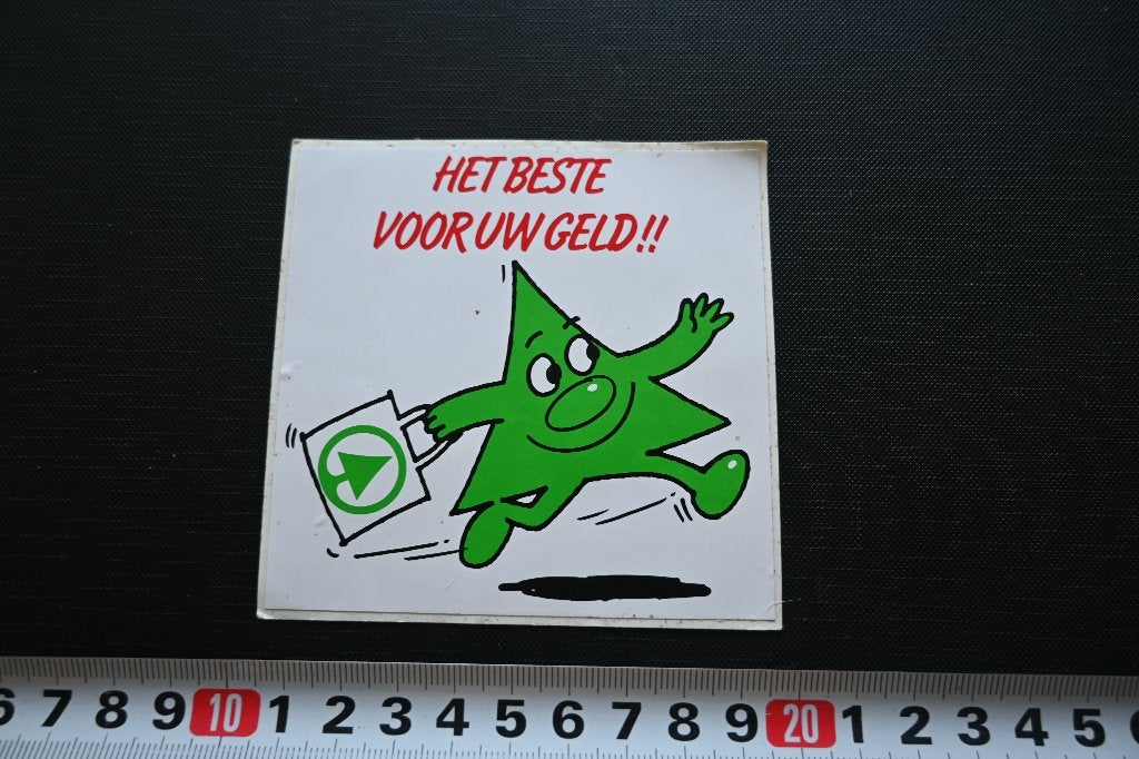 sticker supermarkt SPAR het beste voor uw geld!! *, Ophalen of Verzenden, Zo goed als nieuw