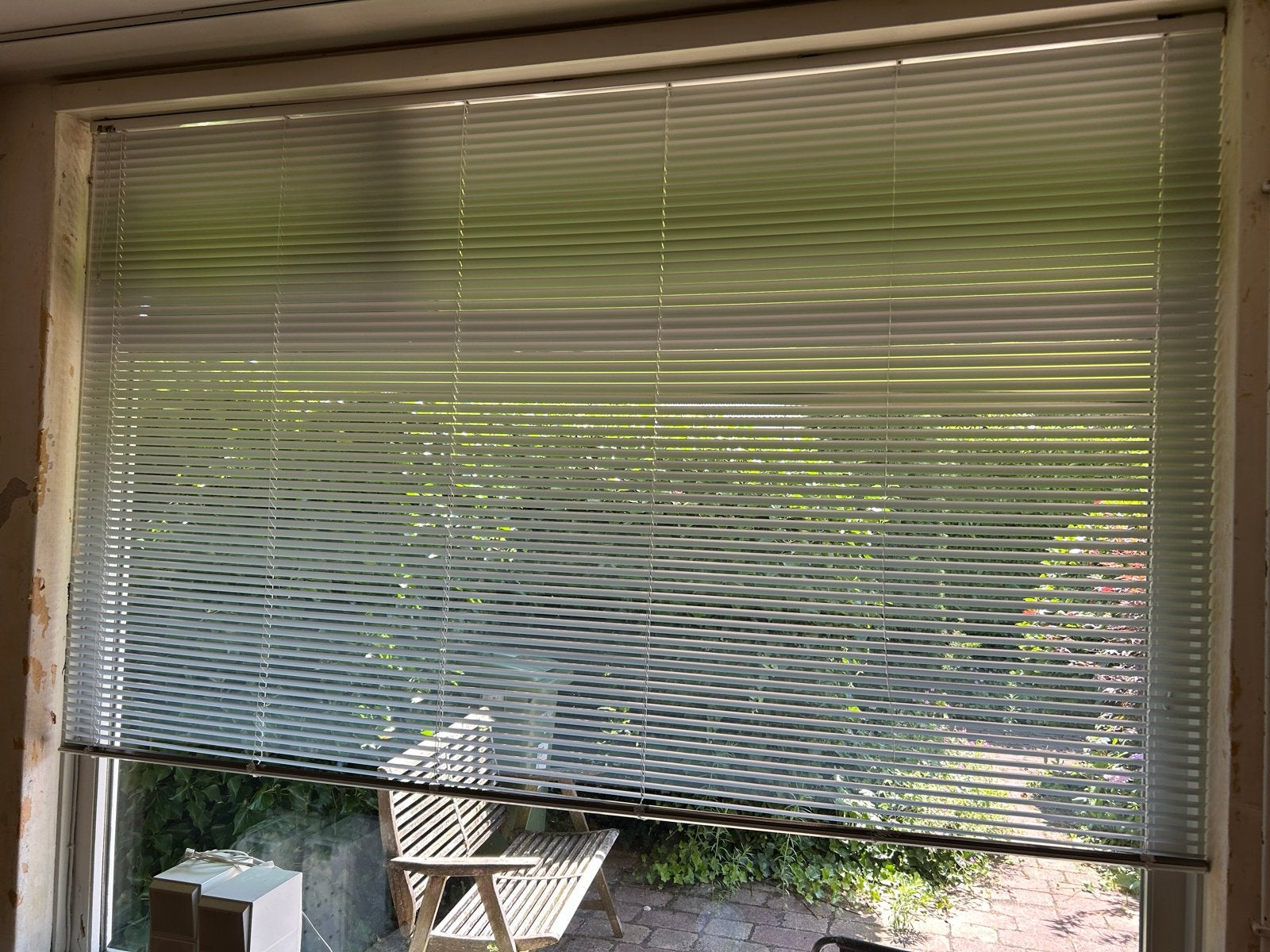 Witte jaloezieën, 240x201cm, Ophalen, Jaloezie, Gebruikt, Wit