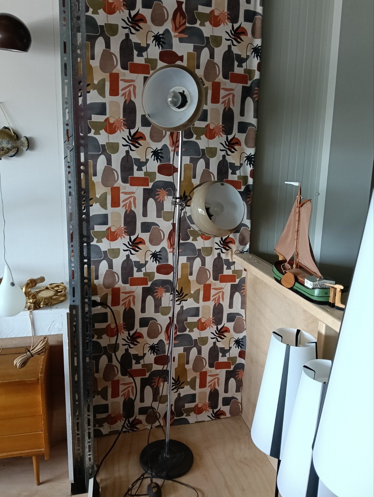 Dijkstra staande lamp met vliegroest - poetsbaar, Ophalen, Gebruikt, Geen, 150 tot 200 cm