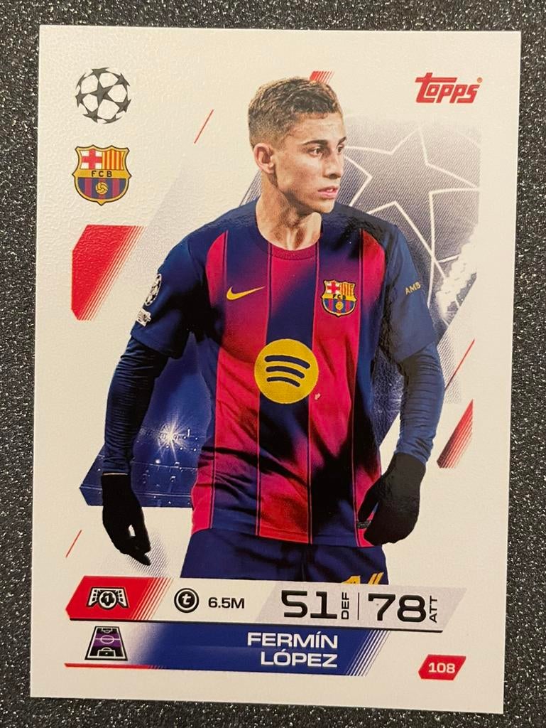 Topps MA 25/26    FERMÍN LÓPEZ    FC BARCELONA, Verzenden, Zo goed als nieuw, Plaatje