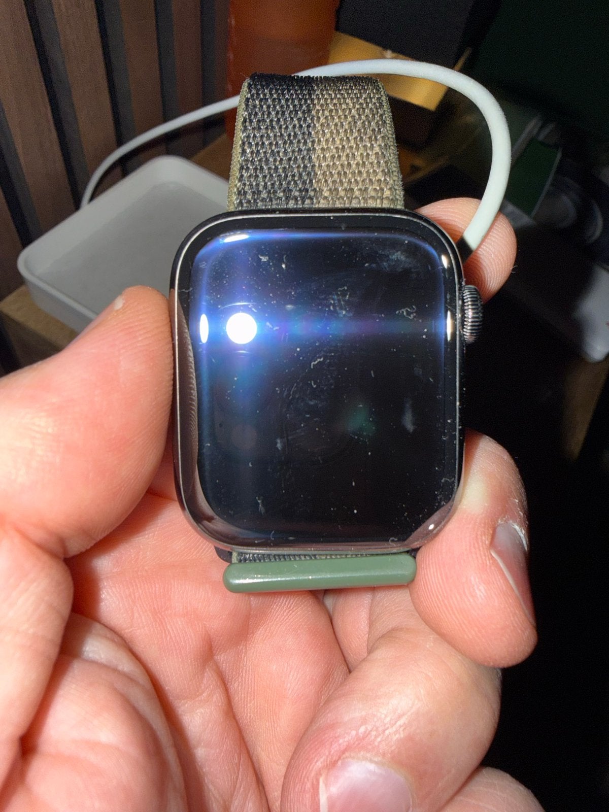 Apple Watch Series 7 (GPS + Cellular) - Incl. lader, Ophalen, Gebruikt, Zwart, IOS