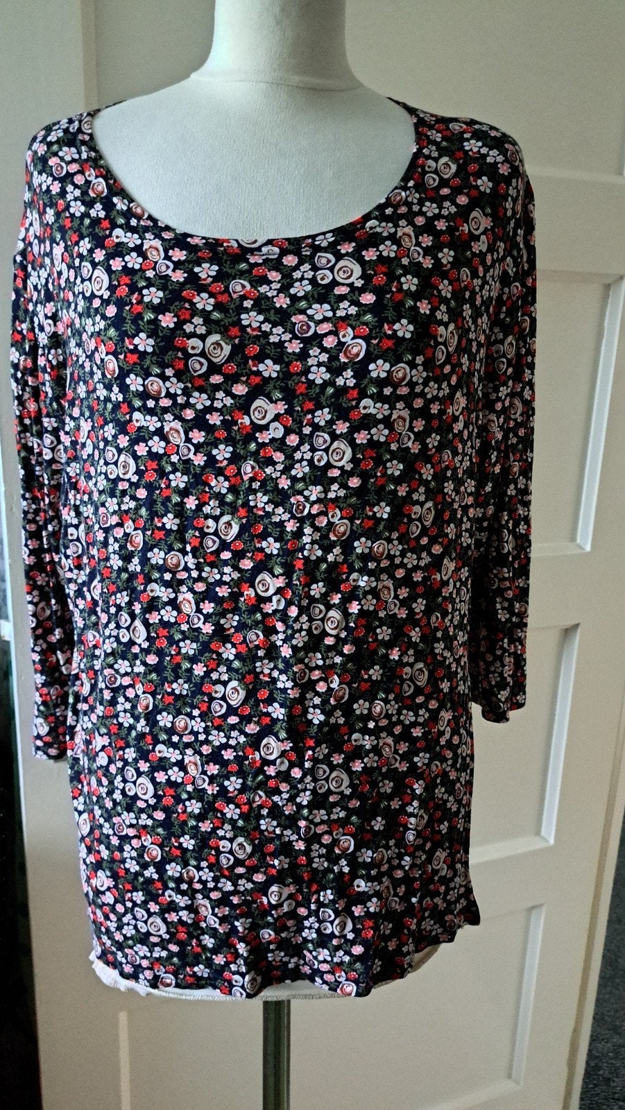 Leuke top mt 46/48, Kleding | Dames, Grote Maten, Verzenden, Zo goed als nieuw, Overige kleuren, Shirt of Top