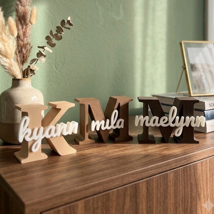 Gepersonaliseerde 3D letters., Ophalen, Nieuw