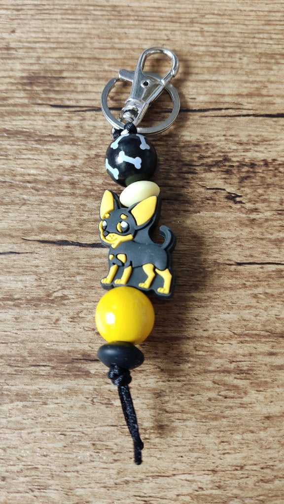 Tashanger Sleutelhanger Chihuahua evt. met beschermengeltje, Verzenden, Nieuw