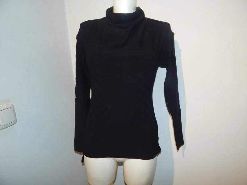 Sarah Pacini zwart kolletje gebreid vakjes motief One size, Kleding | Dames, Verzenden, Sarah Pacini, Zwart, Maat 46/48 (XL) of groter