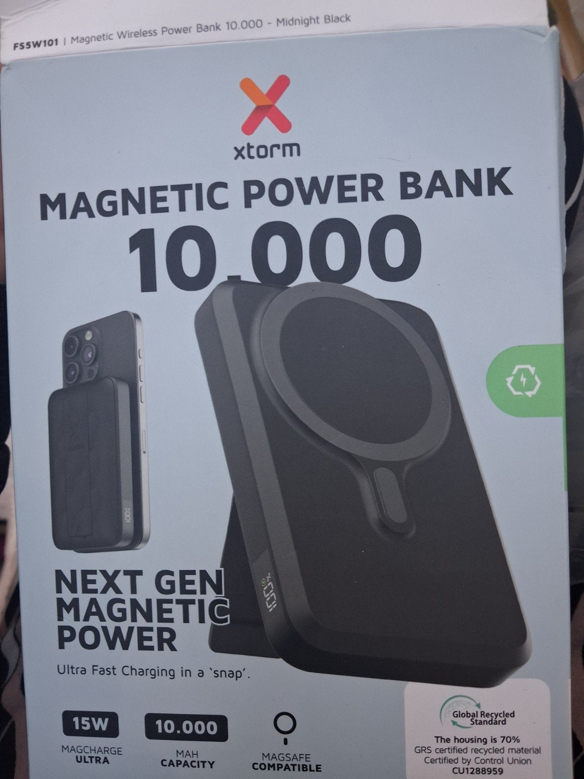 Xtorm Magnetische Power Bank 10.000 mAh - Midnight Black, Ophalen of Verzenden