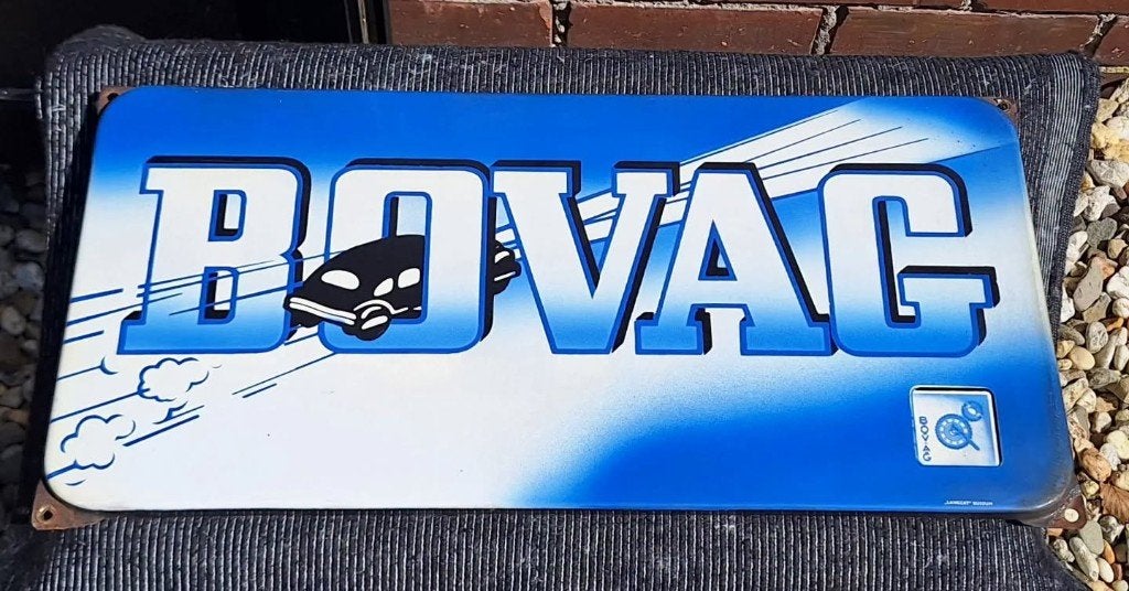 Oud en origineel Bovag emaille reclame bord😎, Verzamelen, Reclamebord, Gebruikt, ., Ophalen of Verzenden