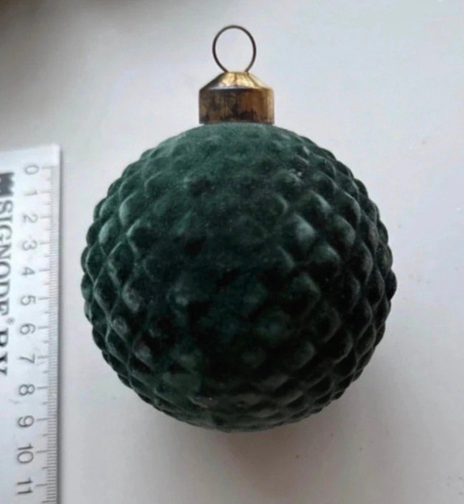 Kerstbal, groen Fluweel, Diversen, Ophalen of Verzenden, Nieuw