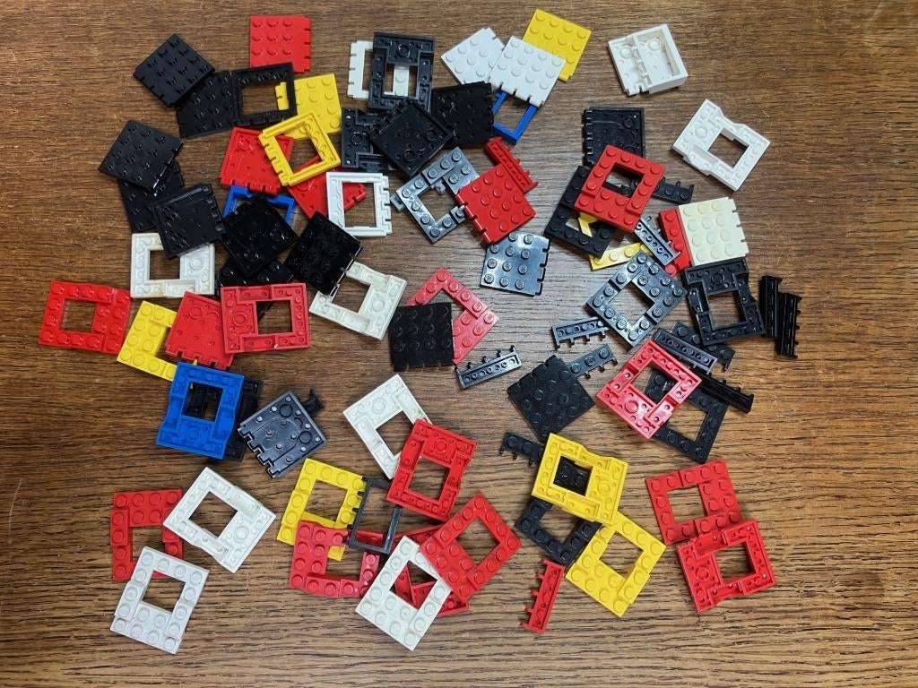 Lot LEGO ruim 100 vintage hinges daken en spatborden, Ophalen of Verzenden, Gebruikt, Losse stenen, Lego