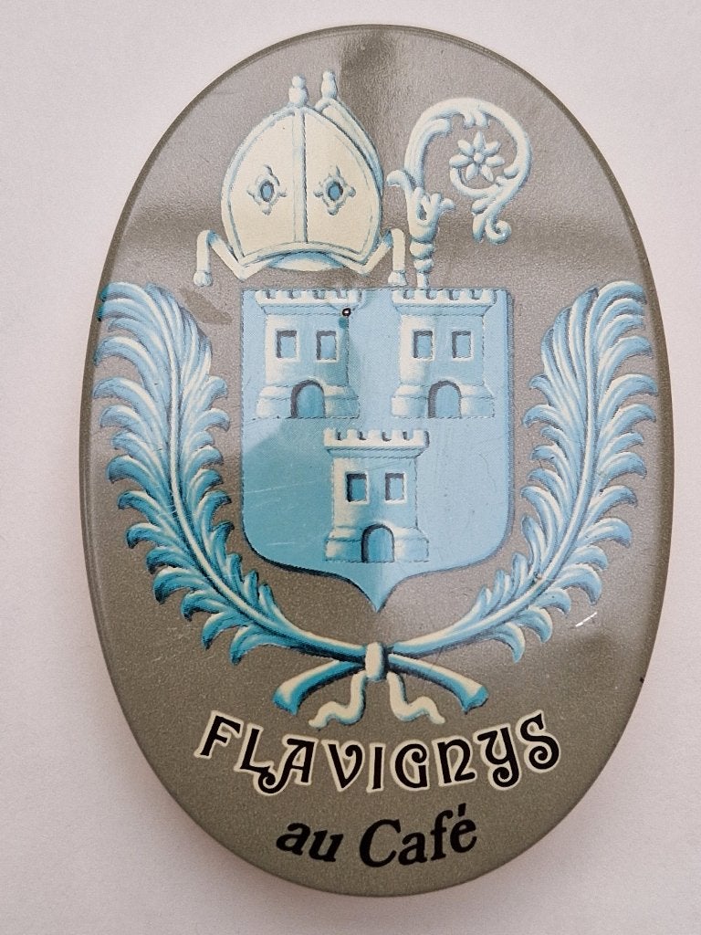 oud vintage blikje Flavignys au cafe IGST, Ophalen of Verzenden, Gebruikt, Verpakking