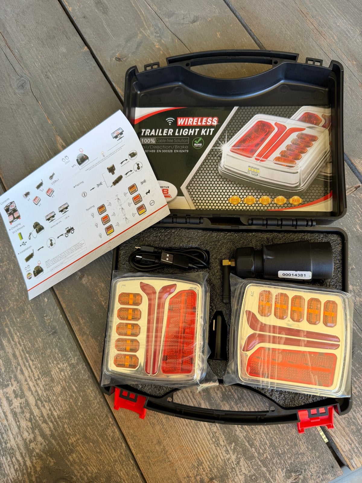 Draadloze LED Aanhanger Verlichting Set - Nieuw, Ophalen, Nieuw