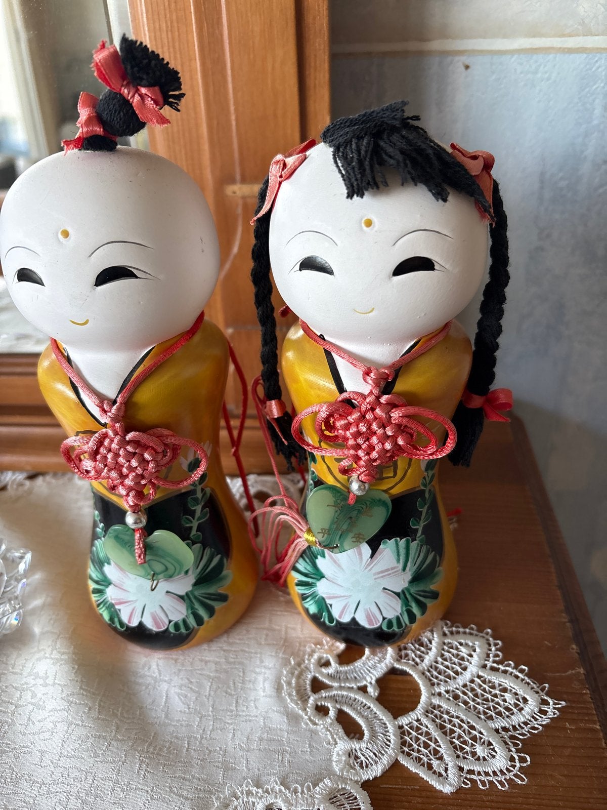Decoratieve Spaarpotjes - Japanse Poppen Stijl, Ophalen of Verzenden, Zo goed als nieuw, Steen, Aardewerk of Keramiek, Overige thema's
