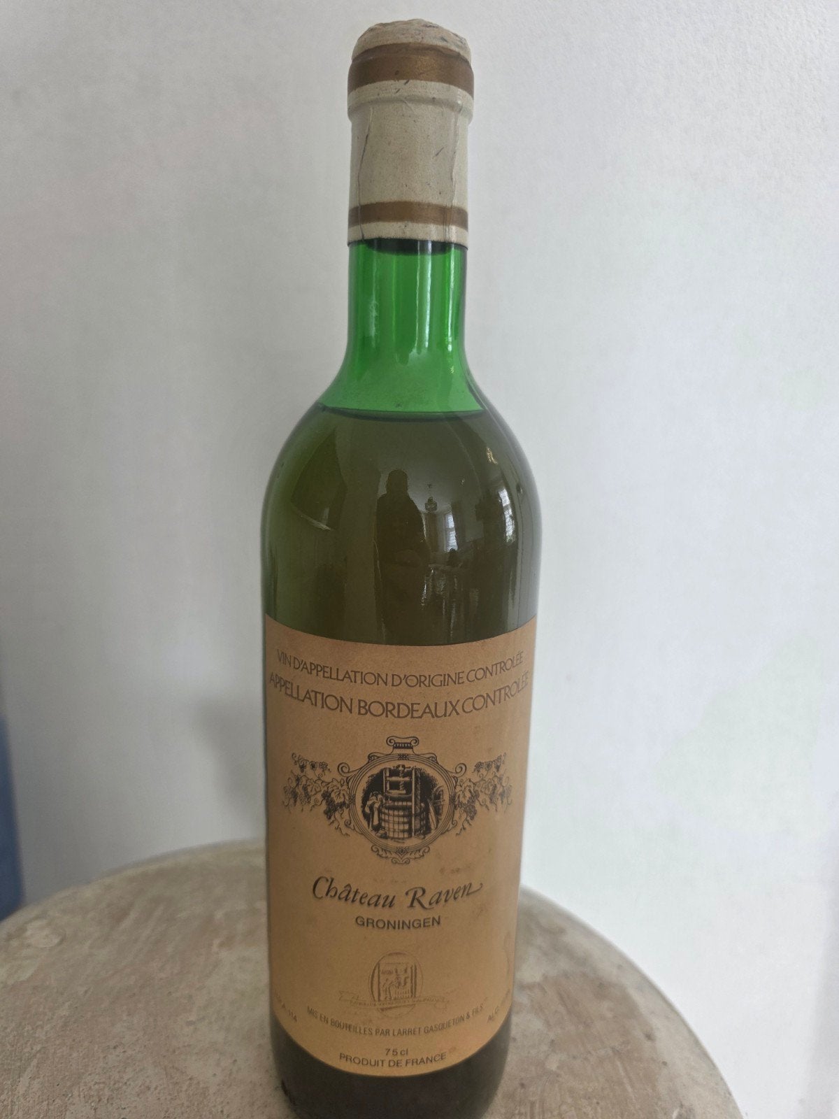 Unieke Château Raven 1978 –huiswijn cafe Raven, Ophalen of Verzenden, Frankrijk