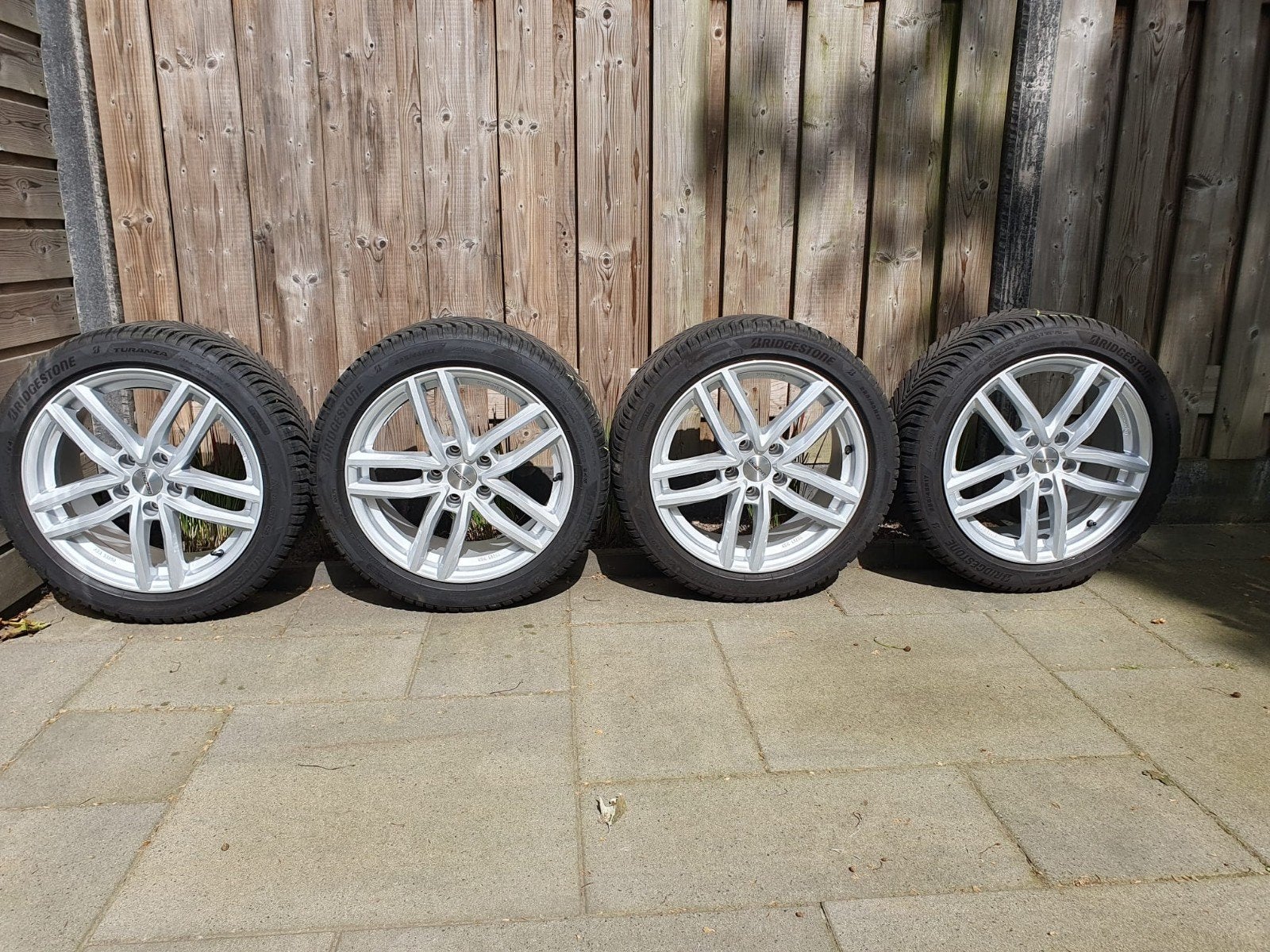 Dezent velgen 17inch+Bridgestone Turanza all season banden, Auto-onderdelen, Banden en Velgen, Ophalen, Gebruikt, Banden en Velgen