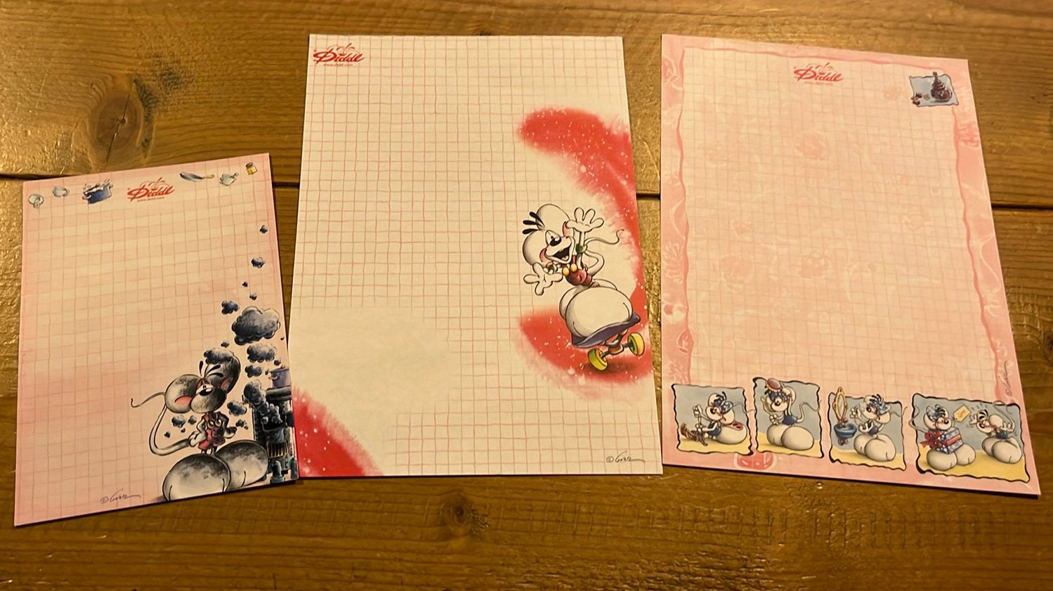 Diddl blaadjes, Verzamelen, Diddl, Ophalen of Verzenden, Zo goed als nieuw, Papier, Kaart of Schrift