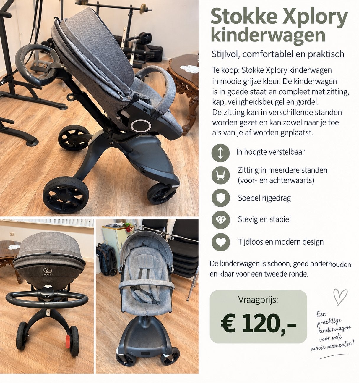 Stokke Xplory kinderwagen, Ophalen, Zo goed als nieuw, Overige merken