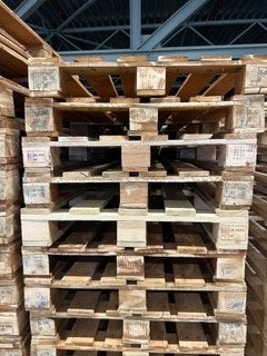 pallets - formaat 800x1200, Ophalen, Zo goed als nieuw, 50 mm of meer, Pallet