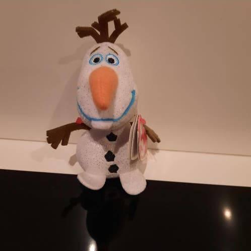 Ty knuffel olaf van frozen, Kinderen en Baby's, Speelgoed | Knuffels en Pluche, Verzenden, Zo goed als nieuw, Overige typen