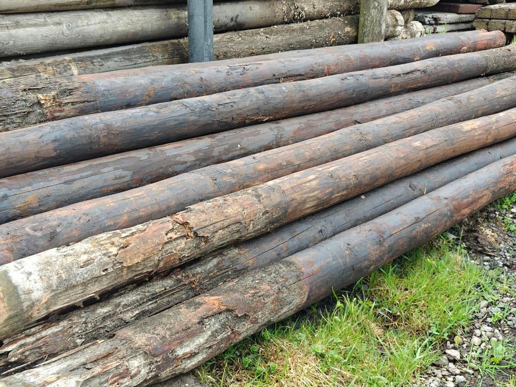 Creosoot palen gebruikt. Lg 3,5 m' . Prijs € 15,--/stuk, Tuin en Terras, Ophalen, Gebruikt, 250 cm of meer, Palen