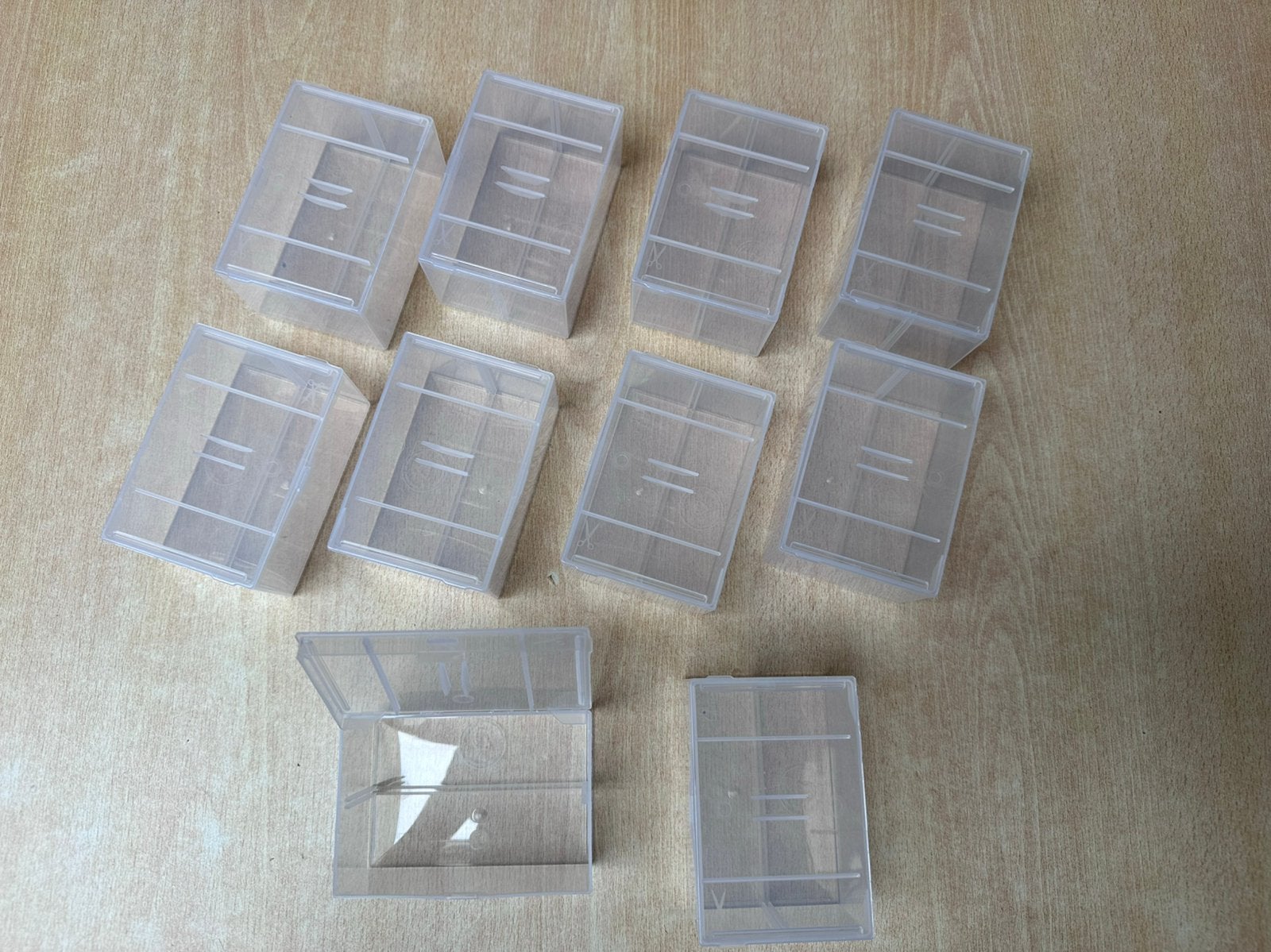 300 transparante bakjes met deksel, Ophalen, Zo goed als nieuw, Bak of Kist, Minder dan 35 cm