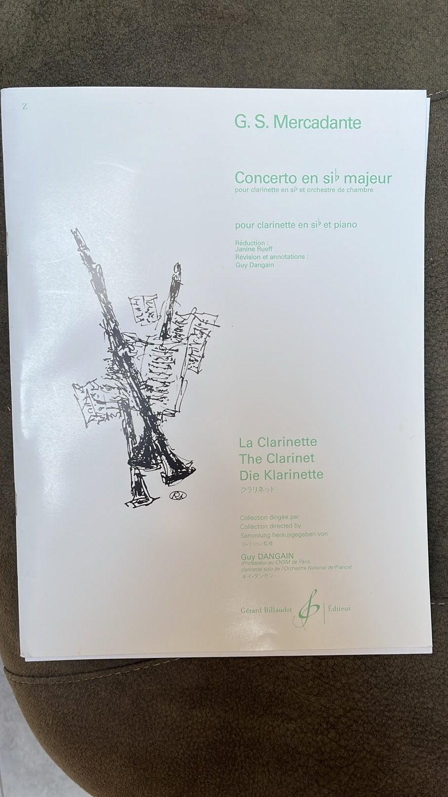 G.S. Mercadante - Klarinetconcert in Bes (bladmuziek), Klassiek, Ophalen of Verzenden, Zo goed als nieuw, Klarinet