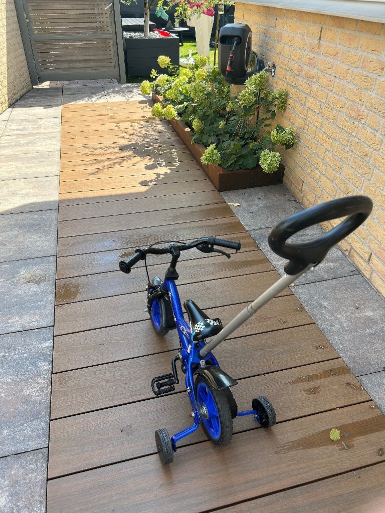 Kinderfietsje, Terugtraprem, Zijwieltjes, Gebruikt, Minder dan 16 inch