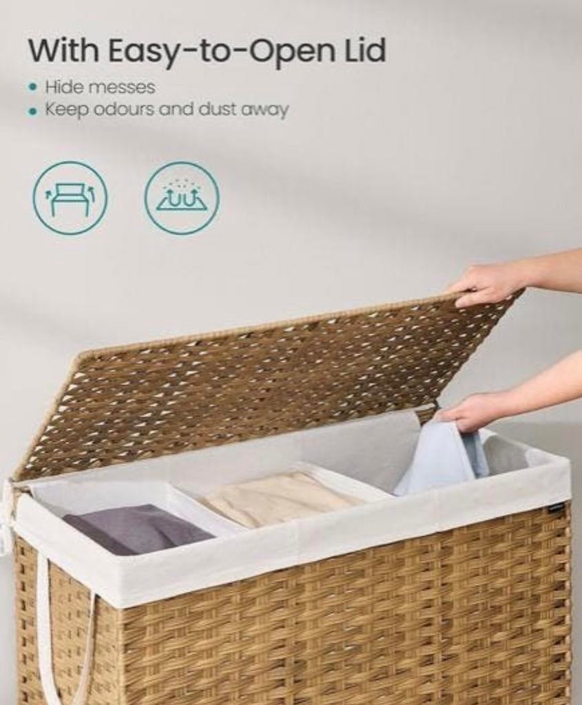 Wasmand met 3 vakken, Ophalen of Verzenden, Zo goed als nieuw