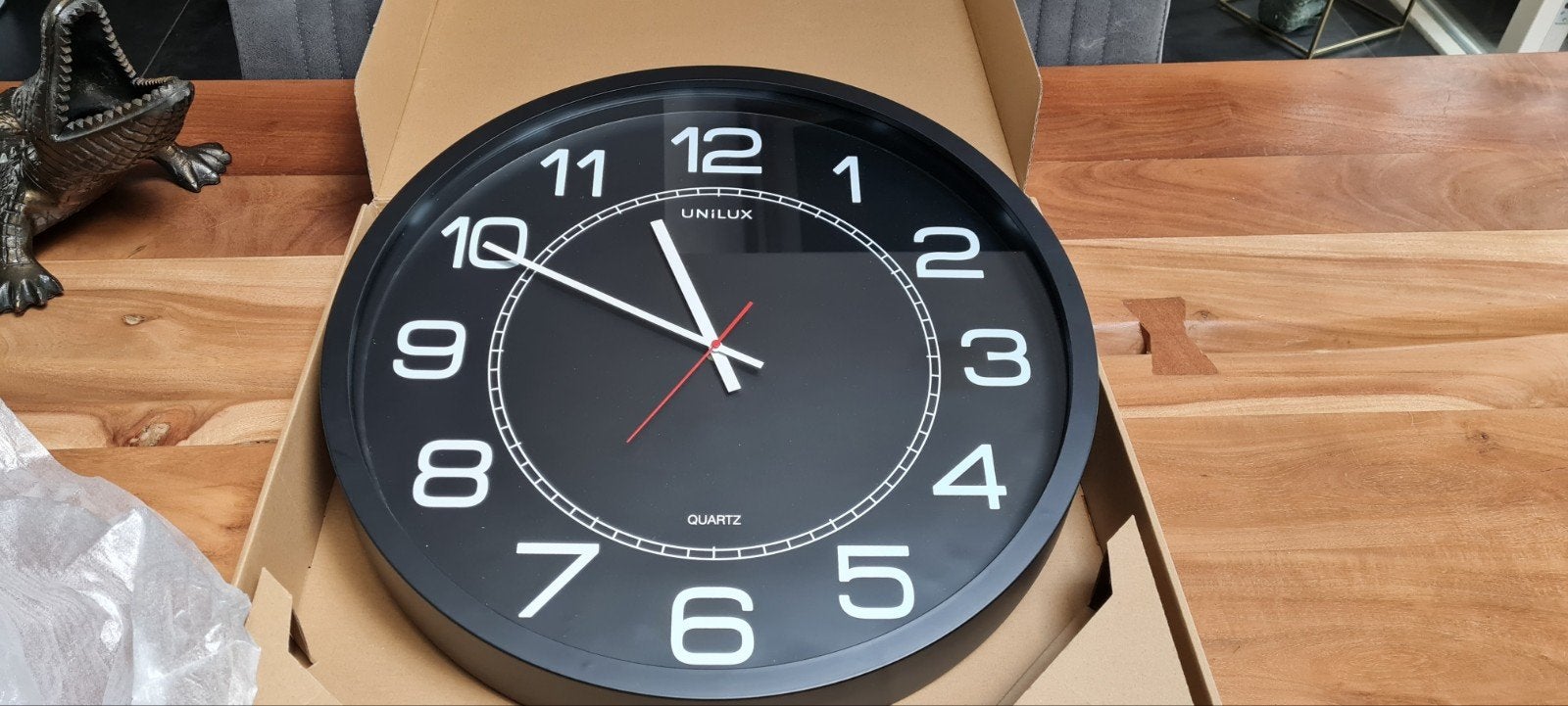 Unilux wandklok "mega", Ophalen of Verzenden, Nieuw, Wandklok