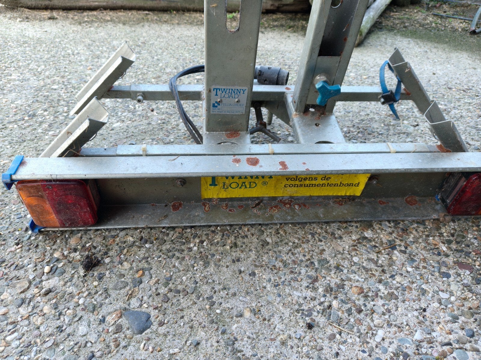 Fietsen drager Twinny load, Ophalen, 2 fietsen, Gebruikt, Trekhaakdrager