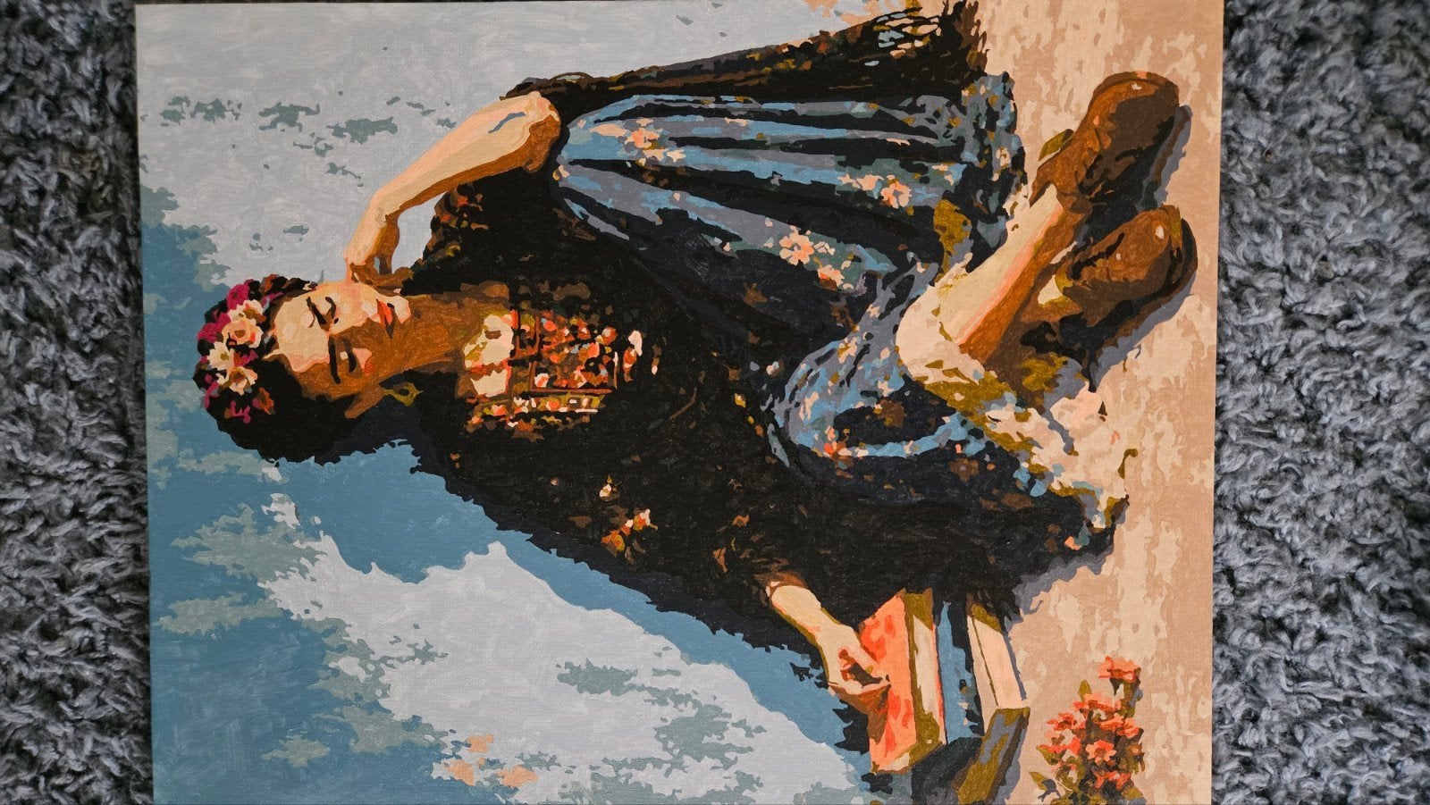 Bohemian Vrouw, Antiek en Kunst, Kunst | Schilderijen | Modern, Ophalen of Verzenden, Gelakt/vernis, Acrylverf, Figuren