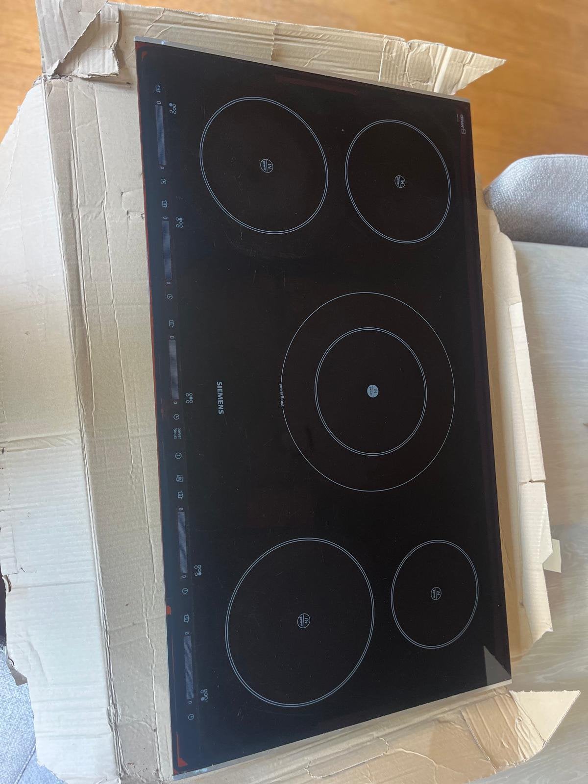 Siemens 90cm inductiekookplaat, Witgoed en Apparatuur, Ophalen, Zo goed als nieuw, Inbouw, Inductie