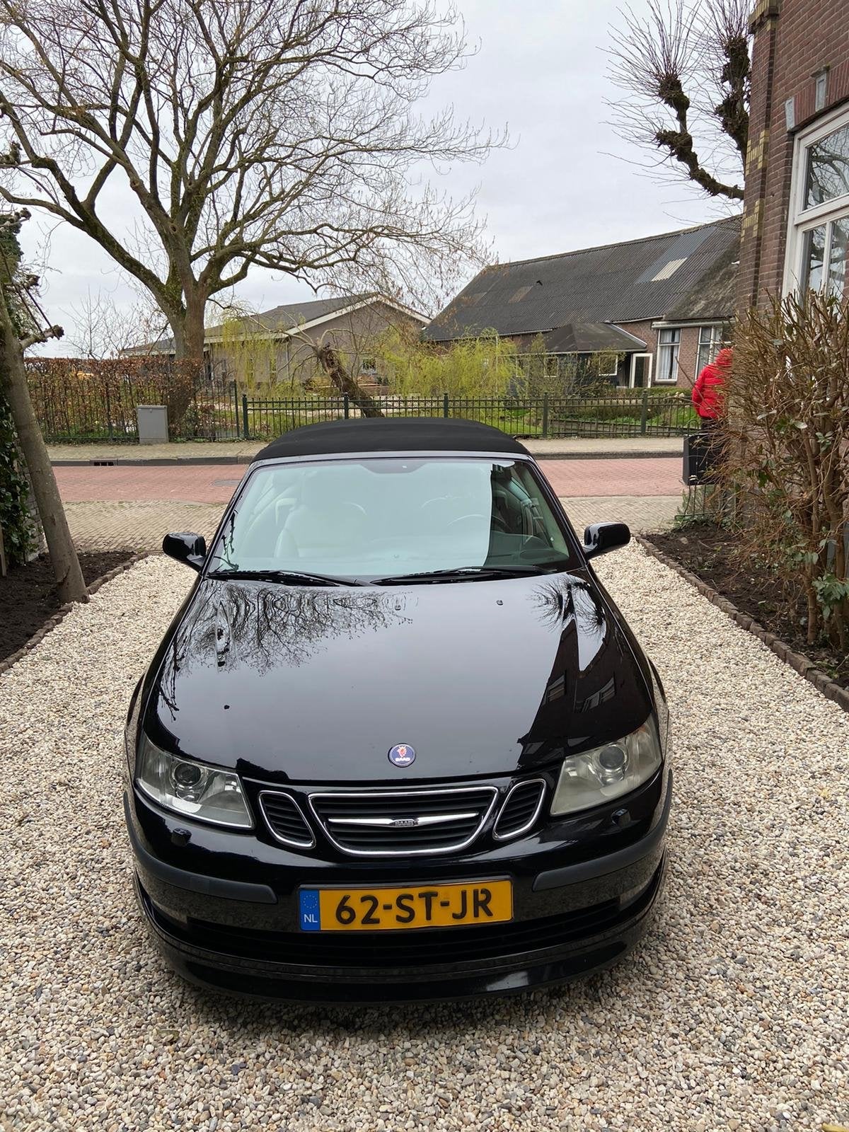 Saab 9-3 2004 Zwart cabrio, Ophalen of Verzenden, Gebruikt, Saab
