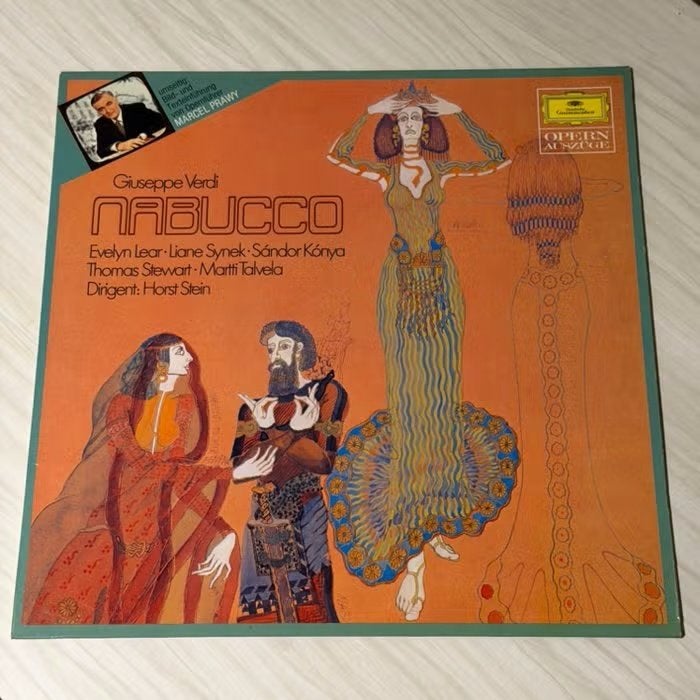 Verdi - Nabucco opera LP, Cd's en Dvd's, LP, Gebruikt, Opera of Operette, Ophalen of Verzenden