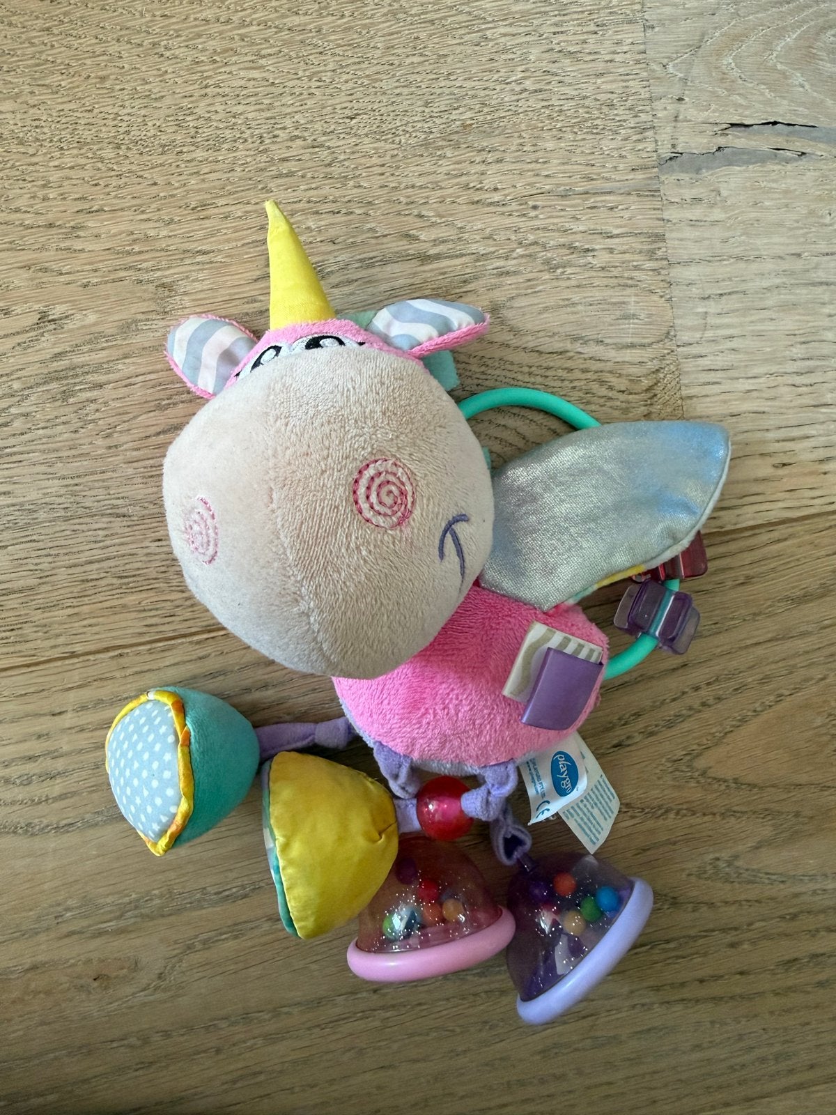 Playgro Eenhoorn Rammelaar - Zacht en Kleurrijk Speelgoed, Kinderen en Baby's, Speelgoed | Babyspeelgoed, Ophalen of Verzenden