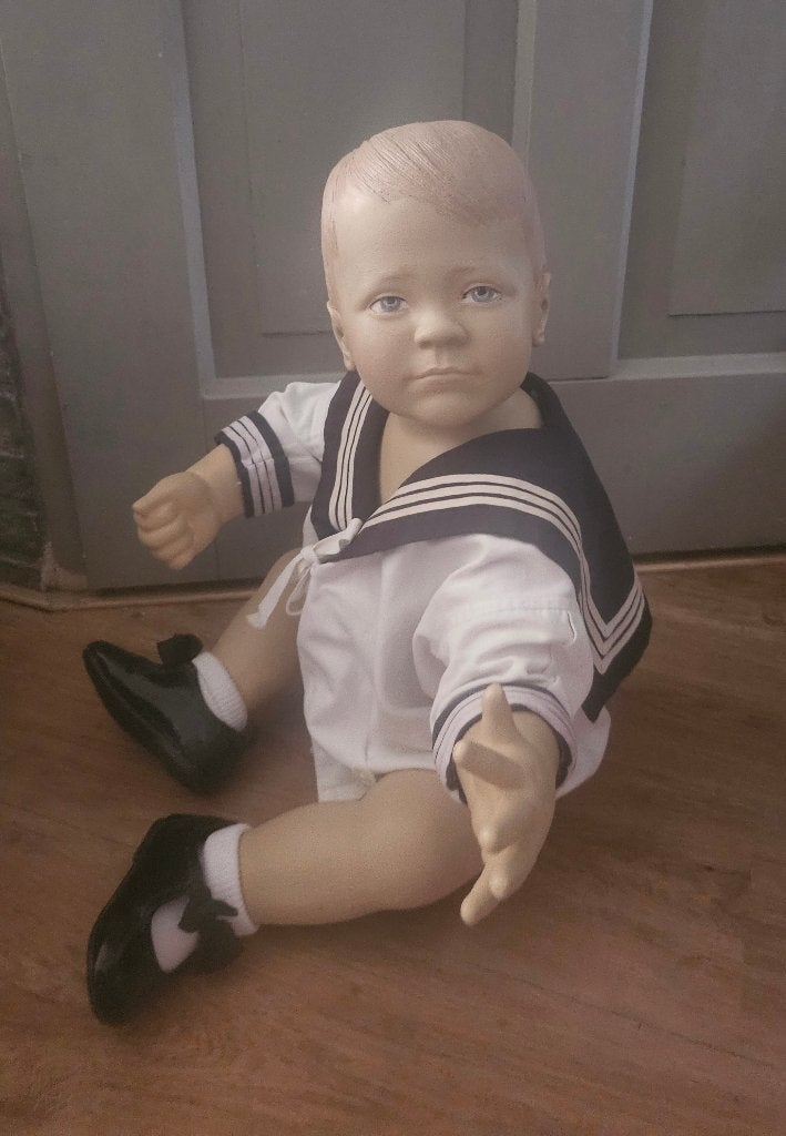 Antieke Oude Etalagepop Paspop Kind Baby etalage pop, Ophalen of Verzenden, Gebruikt, Pop