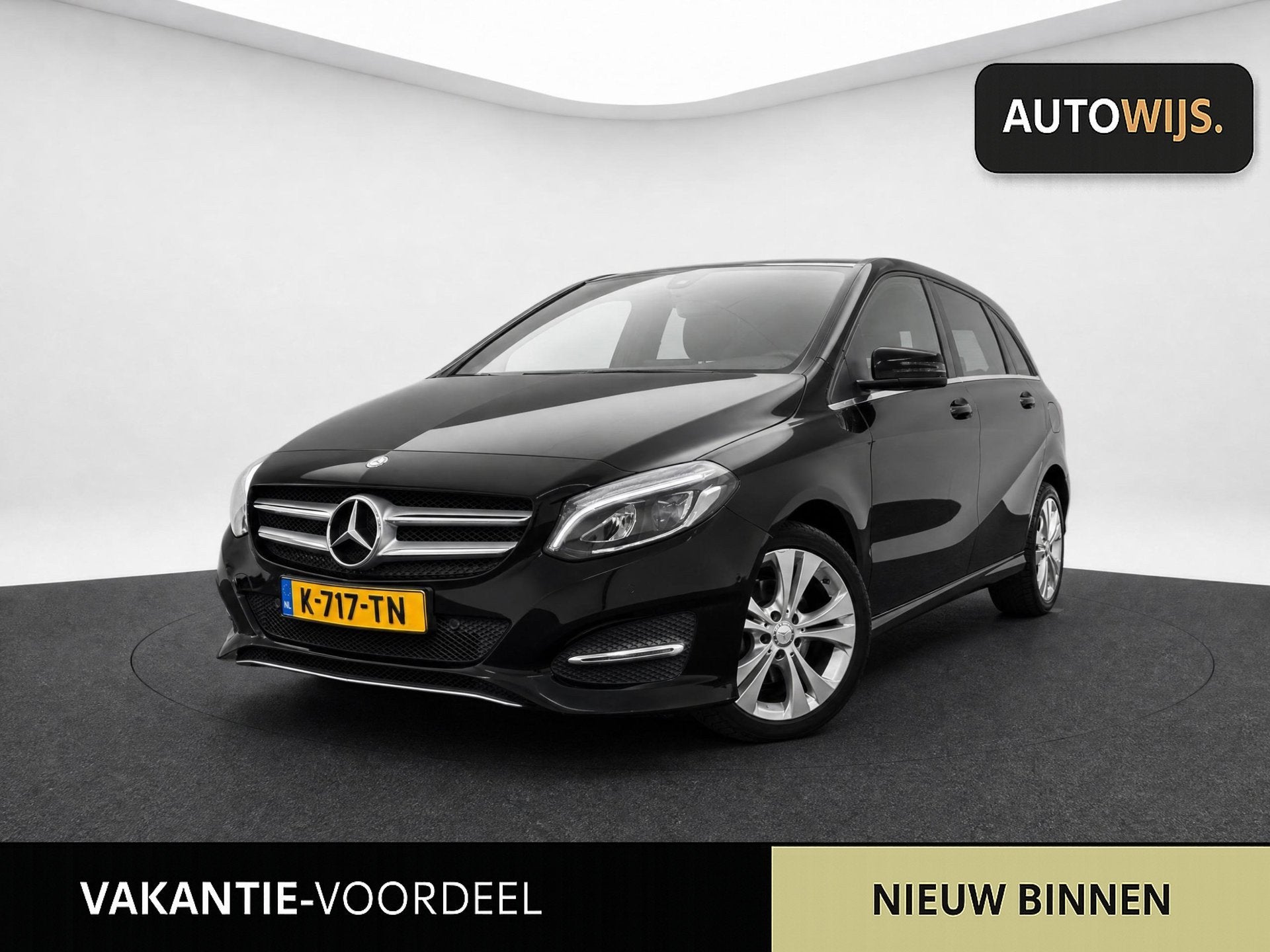 Mercedes-Benz B-klasse 160 Ambition|FACELIFT|LED|NAVI|Stoelv, Auto's, Voorwielaandrijving, Gebruikt, 4 cilinders, Leder en Stof