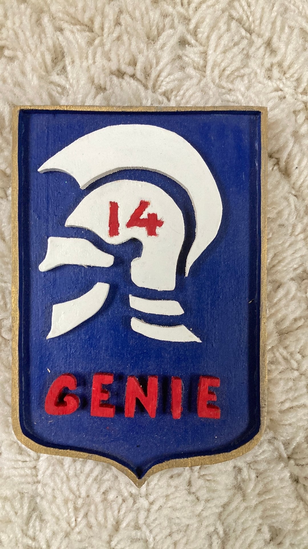 KNIL 14e Genie Veldcompagnie, Verzamelen, Militaria | Algemeen, Ophalen of Verzenden, Landmacht, Nederland, Embleem of Badge