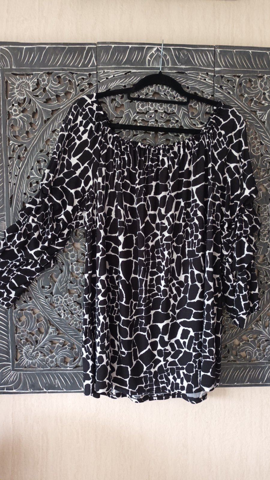 Zwart/wit tuniek Made in Italy Maat 48/50, Kleding | Dames, Made in Italy, Zwart, Maat 46/48 (XL) of groter, Ophalen of Verzenden