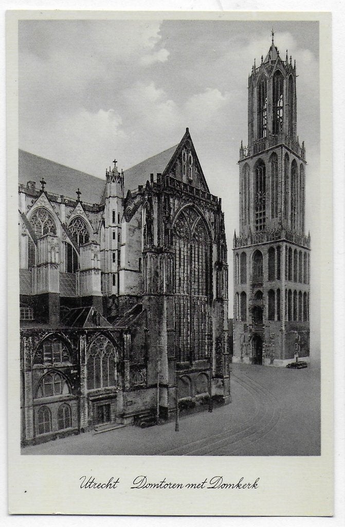 Utrecht Domtoren oude ongelopen Ansichtkaart ( B3090), Ophalen of Verzenden, 1960 tot 1980, Gelopen, Utrecht