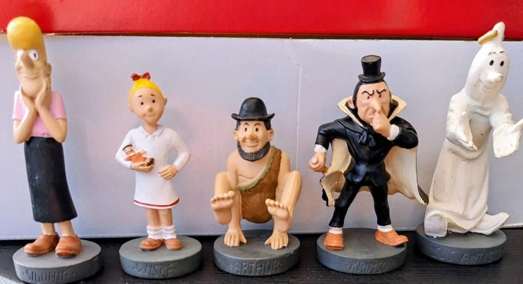 Verzameling striphelden uit het album van Suske en Wiske., Verzamelen, Stripfiguren, Ophalen of Verzenden, Suske en Wiske, Gebruikt