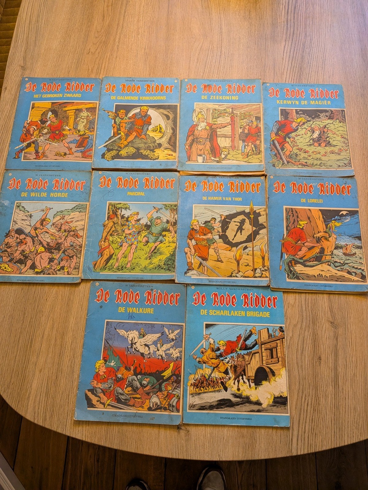 De Rode Ridder, bedacht door Willy Vandersteen incl deel 1, Meerdere stripboeken, Ophalen, Gelezen
