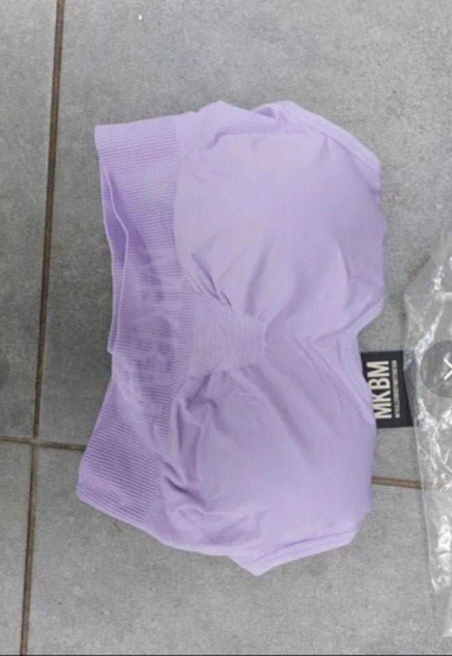 Nieuwe leuke sportset (sportbh en broek) maat l, Kleding | Dames, Mkb, Paars, Nieuw, Ophalen of Verzenden