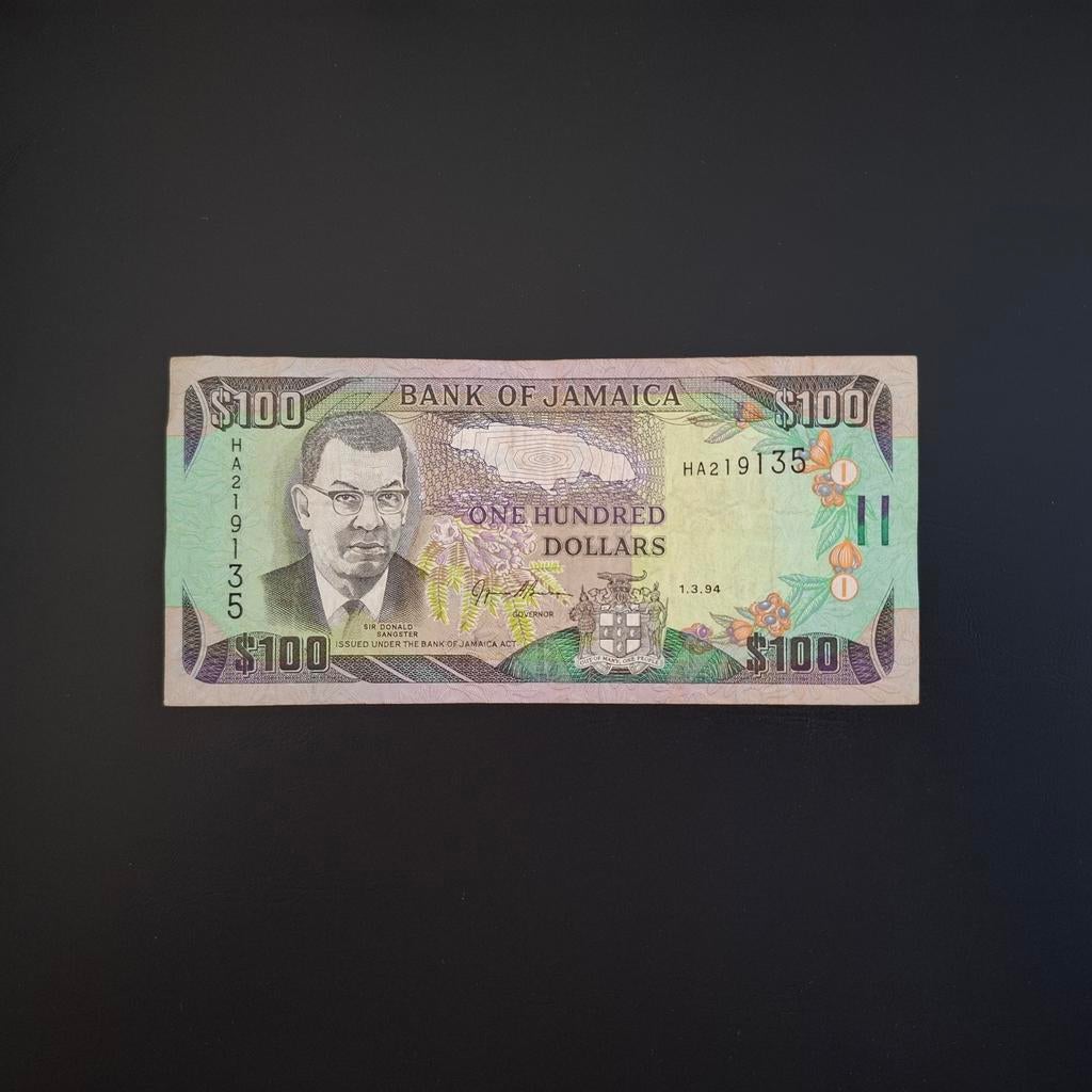 100 dollar Jamaica #028, Verzenden, Noord-Amerika, Los biljet