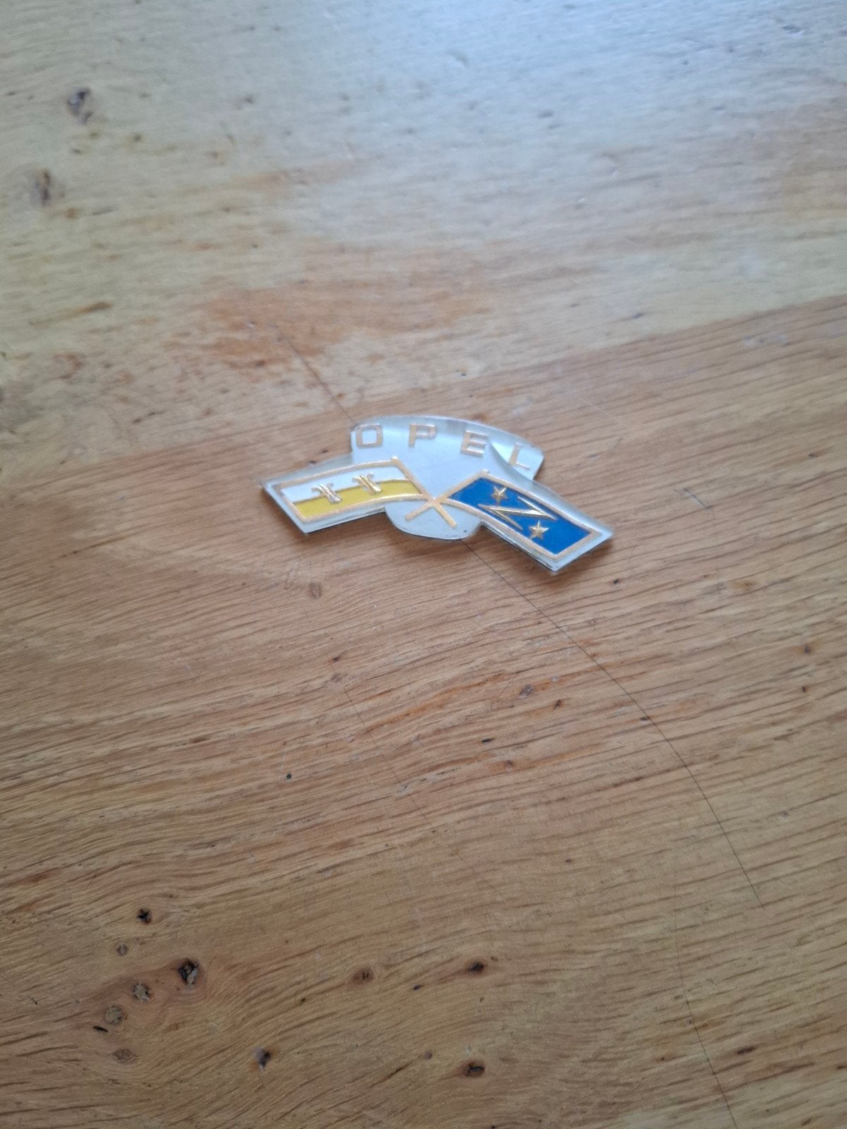 Vintage Opel embleem - Zeldzaam en origineel, Ophalen, Gebruikt, Opel